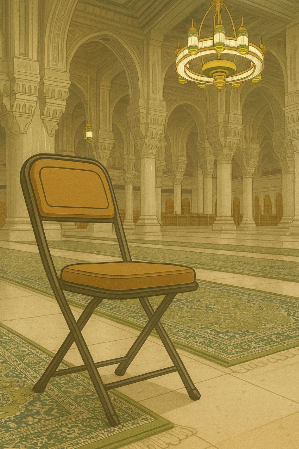 chair placement donation in masjid al haram kaaba